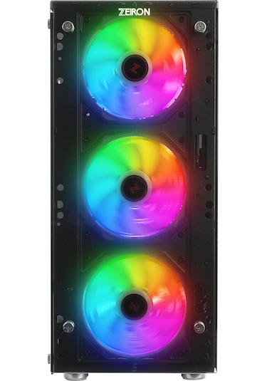 Zeiron Z-Master X100 4x120 MM RGB Fanlı Oyuncu Kasası