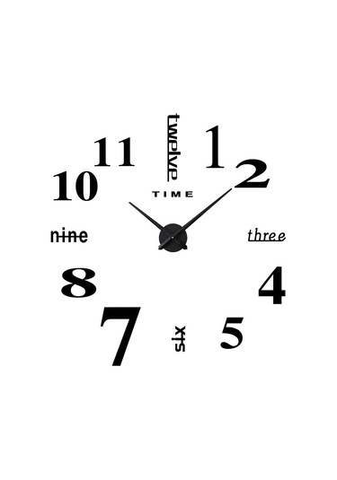 Yaleker 3d Akrilik Dıy Sessiz Duvar Saati, Modern Dekor, Ev Ofis Kullanıma Uygun, Kolay Kurulum, 70-120cm Boyut Ayarlı Çok Renki