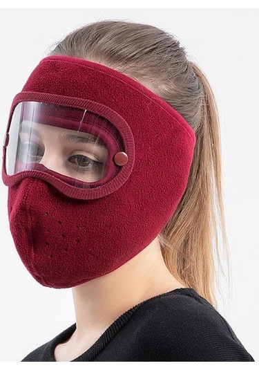 Trendooze Yeni Sıcak Sarsıntı Rüzgar Polar Mavi Maske Maske Korumalı Gözlük Geçirmez Buğu Binme El Mavi