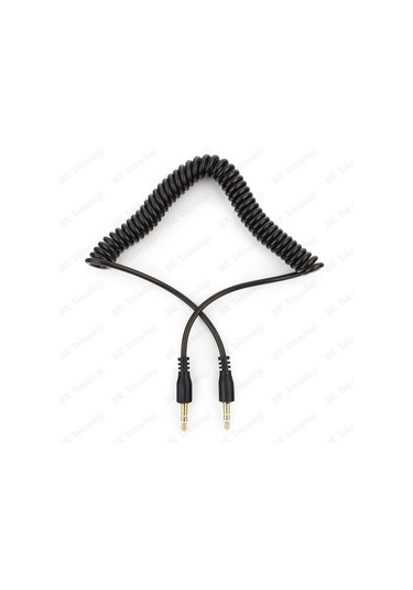 3.5Mm Stereo Spiral Tasarım Araç Içi Aux Ses Aktarım Kablosu