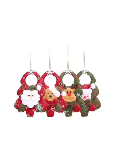 Ulzyvf Sevimli Noel Süsleri: Yıkanabilir Santa Ve Kar Adamı Figürleri