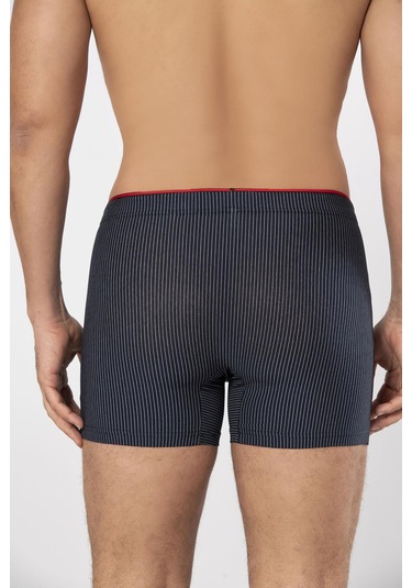 Weweus Lacivert Pamuk Elastan Çizgili Boxer 14921 Lacivert