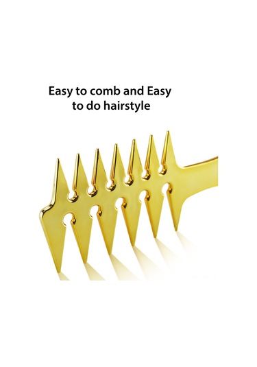 Vkemall Erkekler İçin Vintage Yağlı Saç Stili Oluşturucu Çift Taraflı Dokulu Saç Tarakası - Pp Malzeme Antistatik Dayanıklı