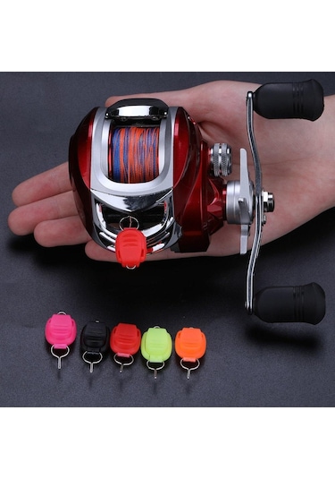 Çok Renkli Sougayılang Baitcasting Makarası Balık Hattı Tutucu Durdurma Tokası Besleyici Balıkçılık Aksesuarları Olta Fişi 5pcs&3.5cm