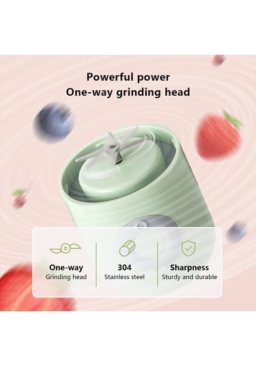 Kangvka Taşınabilir Yeşil Meyve Sıkacağı - 500ml Kapasiteli, Şarj Edilebilir, Abs Ve Pc Malzeme