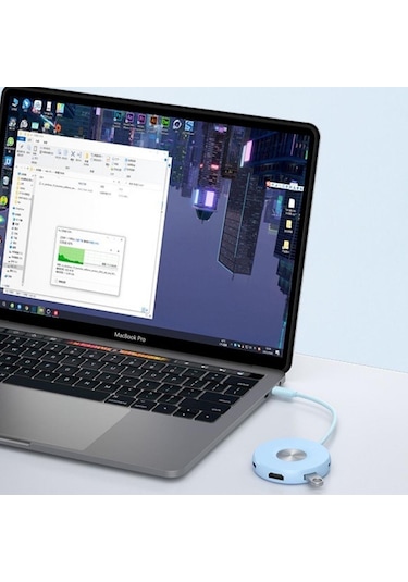 Philips SWR1670 Type-C To 3 USB 3.0 HDMI PD 3.0 Dönüştürücü Switch Hub