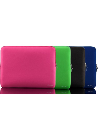 Jeemson 13 İnç Ultrabook Ve Dizüstü Bilgisayar İçin Siyah, Yumuşak Yastıkalı, Hızlı Fermuarlı Envelope Stili Kılıf Siyah