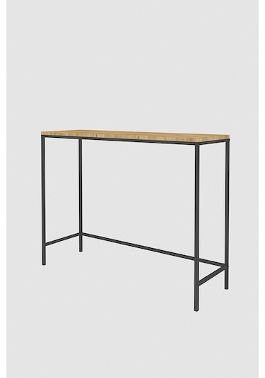 Canvas Meşe Metal Dresuar Siyah