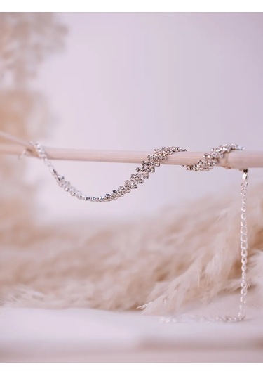 Reva Ayarlanabilir Taşlı Ayak Bilekliği 151417702 Gri