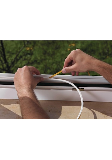 Tesamoll D Profil, Kapı Pencere Isı İzolasyon Bandı, Beyaz, 6m X 9mm X 7mm Diğer