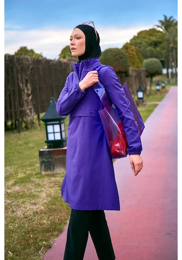 Marina M2409 Tam Kapalı Mayo-mor Mor