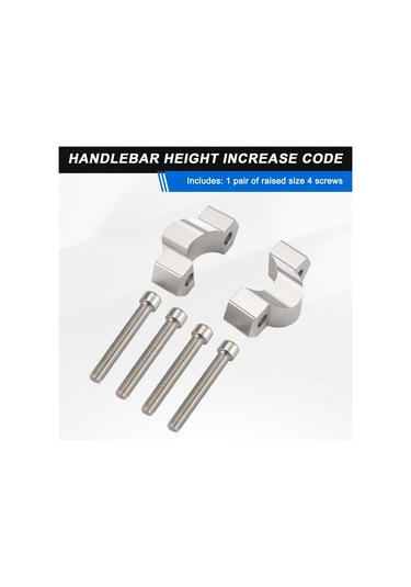 Xurunkeji Bmw F900gs Adventure F900 Gs Adv 2023-,b İçin Motosiklet Aksesuarları Gidon Yükseltici Sürükleme Gidonu Kelepçesi Uzatma Adaptörü Gümüş