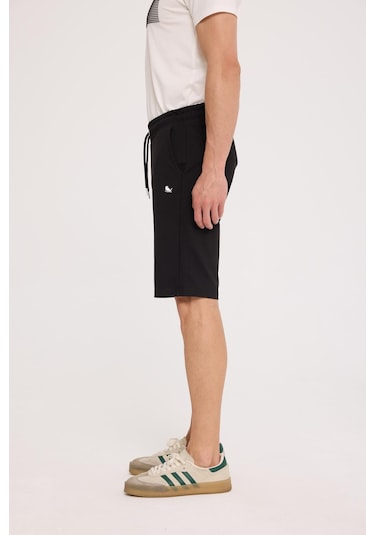 The Crow Tango Sweatshort Siyah Polyester Pamuk Şort Siyah