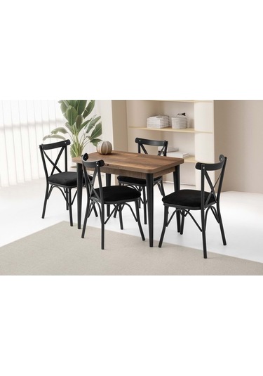 Mobilgen Sadece Masa Barok Ceviz 100+25 Silva Açılabilir Masa Barok Ceviz