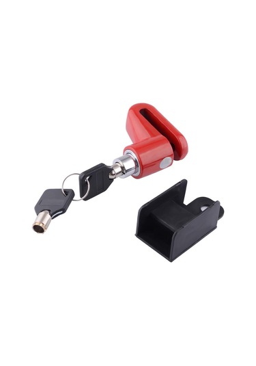 Kırmızı 1 Pc Motosiklet Güvenlik Anti Hırsızlık Kilidi Motosiklet Bisiklet Moped Scooter Disk Fren Rotor Kilidi Zh