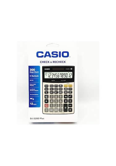 Casio DJ-220D Plus 12 Hane Hesap Makinesi
