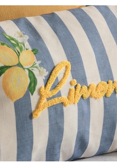 Limonetta 4'lü Kırlent Kılıf Seti Mavi