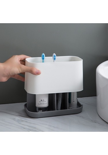 Moveevo Banyo Taşınabilir Diş Fırçası Ve Macun Saklama Kutusu - 78'li Paket, Kaymazsız, Bölmeli, Temizliği Kolay, Uzunluk Tasarrufu Diğer