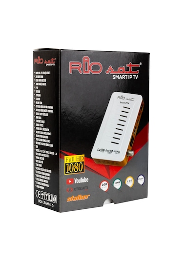 Riosat Smart IPTV Full HD 1080P 2 GB Ram Smart Akıllı Kumandalı Uydu Alıcısı