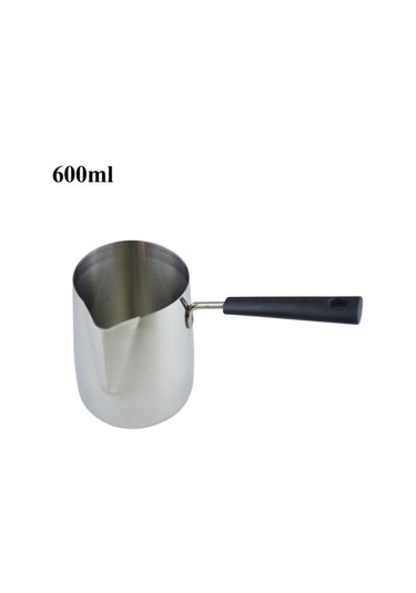 Paslanmaz Çelik Dıy Mum Balmumu Eritme Potası Sürahi Sabun Eriyik Süt Köpürtme 600ml