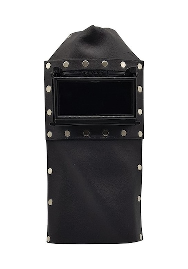 Mtweld Kaynakçı Baş Maskesi Deri Kapaklı Kaynak Maskesi