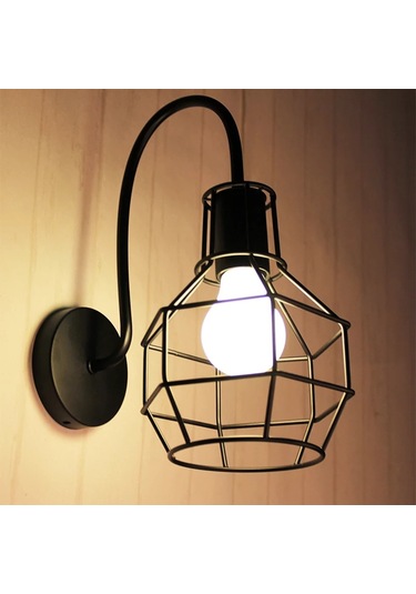 Kafesli Tarz Aplik Siyah