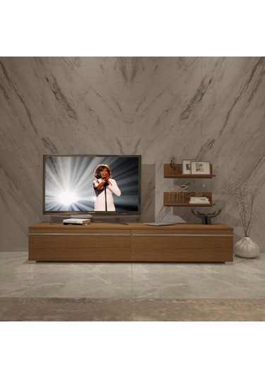 Decoraktiv Eko 4 Mdf Std Tv Ünitesi Tv Sehpası Ceviz