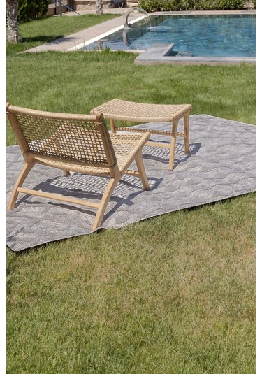 Silva Gri Halı Yıkanabilir Halı Balkon Halısı Oturma Odası Korido Gri