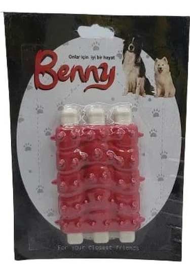 Benny Diş Kaşıma Köpek Oyuncağı Kaburga 10 CM 3'lü