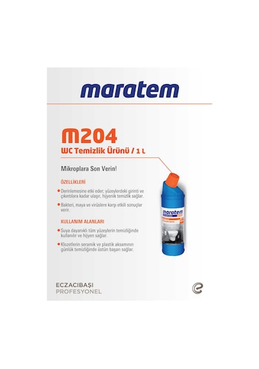 Maratem M204 WC Temizleme Ürünü 1lt