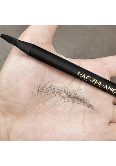 1 Adet Uzun Ömürlü Su Geçirmez Kaş Kalemleri Fırça İle Kapalı Kalıcı Makyaj 4 Light Gray 0