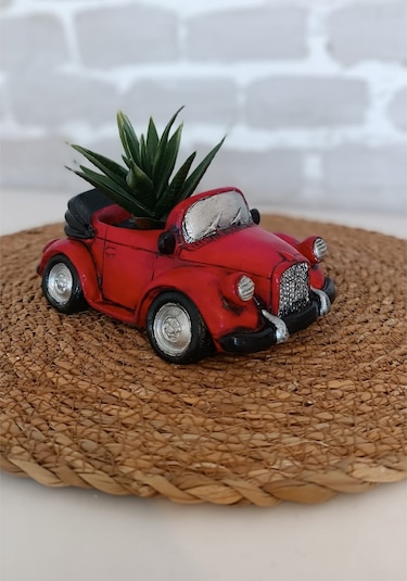 Araba Şeklinde Saksı Farklı Renklerde