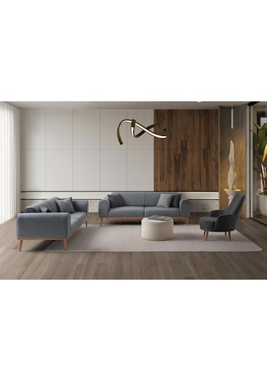 Rebull 3+3+1 Koltuk Takımı Gri