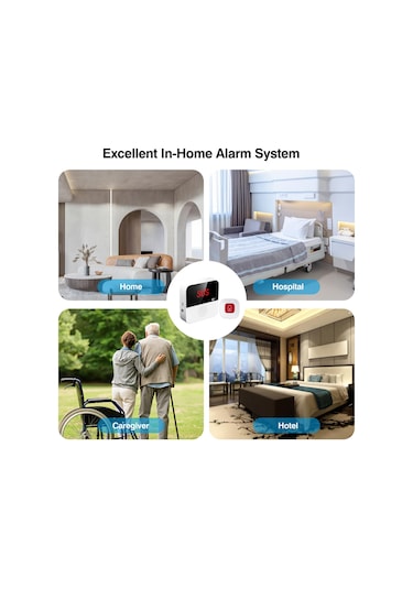 Mufunye Tuya Acil Sos Düğmesi Sos Yaşlı Çağrı Cihazı Wifi Ağ Geçidi Sesli Uyarıcı Bakıcı Çağrı Cihazı Yaşlı