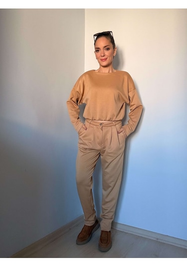 Ali Butik Camel Modal Takım Camel