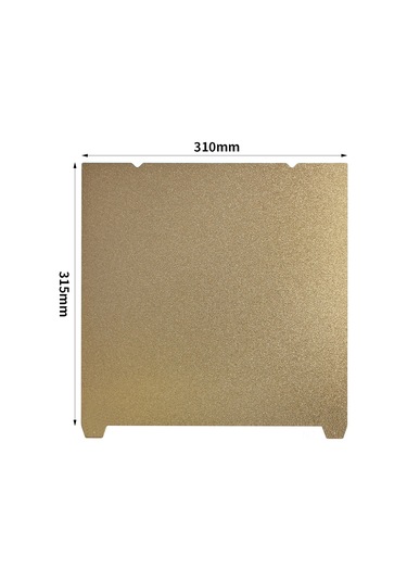Singree Creality K1 Max İçin 315x310mm Çift Yüzeyli Altın Toz Çelik Baskı Yatağı Altın