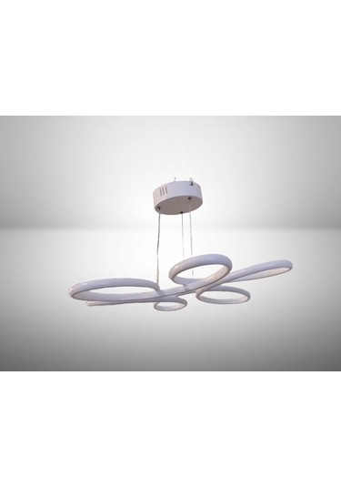 Dmr Lotus Çiçek Sarkıt Led Avize Beyaz Kasa Üç Renk 6500k/4000k/3000k Beyaz Ilık/bbeyaz/sarı Günış Çok Renkli