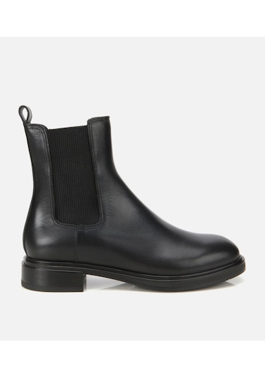 Hotiç Kadın Deri Siyah Lastik Detaylı Düz Bot 01boh313410a100 01boh313410a100 Siyah