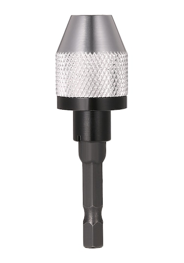 Fosenze Alüminyum Halka Aynalı 0.3-6.5mm Hızlı Değişimli Otomatik Merkezleme Üç Tırnaklı Matkap Mandrili, 6.35mm Hex Shaft Elektromotor Uyumlu