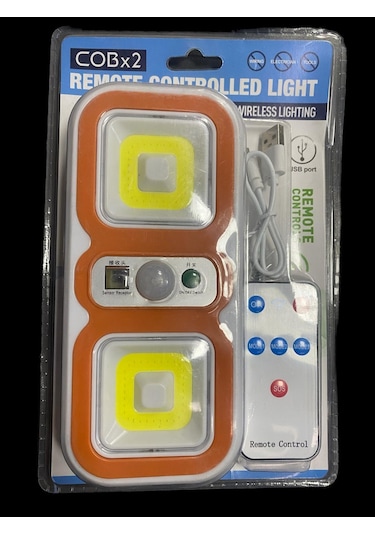 Umut Led Light With Remote Gece Lambası Kumandalı Beyaz - Turuncu