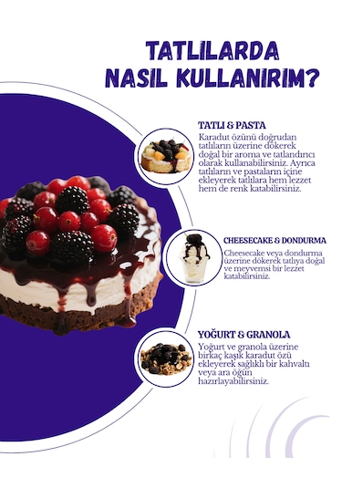 Karadut Özü Şeker İlavesiz Soğuk Sıkım 640 Gr