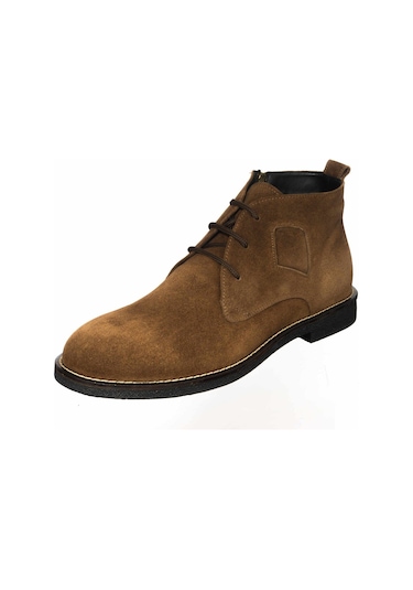 45-46-47-48-49-50 Numara Cs501 Tarçın Dana Süet Üst Kalite Rahat Kalıp Kauçuk Taban Büyük Numara Erkek Vip Bot Tarçın