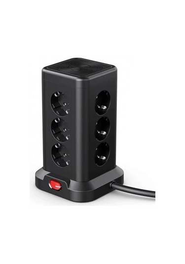 Wp711 Akım Korumalı Priz Kablosuz Şarj İstasyonu 11x Soket 3x Usb 1xtype-c Kablolu Grup Priz 1.5