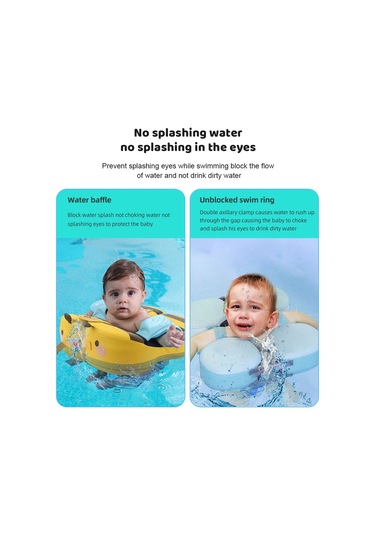 Mambobaby Bebek Yüzmek Şamandıra Olmayan Şişme Su Geçirmez Mt3572 Sarı