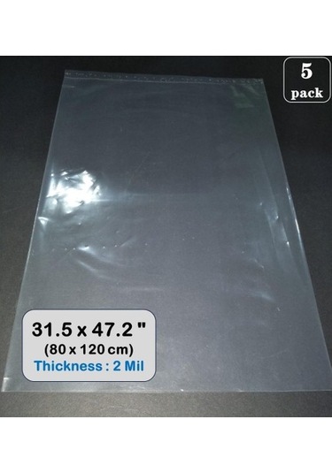 Unimarket Şeffaf Çanta Saklama 32 X 48 Inç Büyük Plastik Saklama Torbaları Plastik, Neme Dalı, Toz Geçirmez, Bagaj, Bavul, Mobilya, Yorgan Ve Daha Fazlasını Taşımak Için Mükemmel 9m5vdz