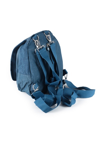 Küçük Boy Krinkıl Günlük Çok Gözlü El Omuz Sırt Çanta Mavi 13-5a Mavi