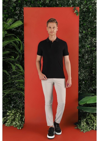 Ts 845 Siyah Spor T-shirt Siyah