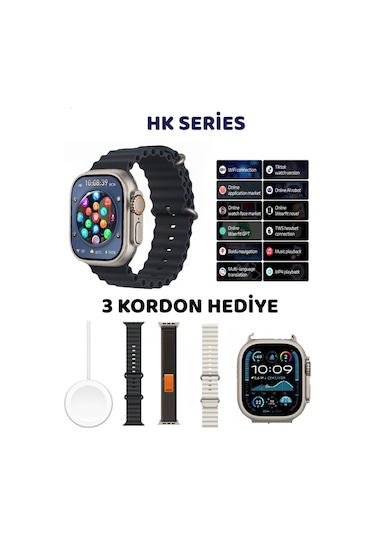 Watch 8 Ultra Akıllı Saat Hk 8 Ultra Amoled Ekran 2.02hd Nfc Gps Yeni Amiral Gemisi 49m