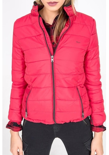 Ltb Kadın Logafi Mont Kırmızı-1787 Kırmızı