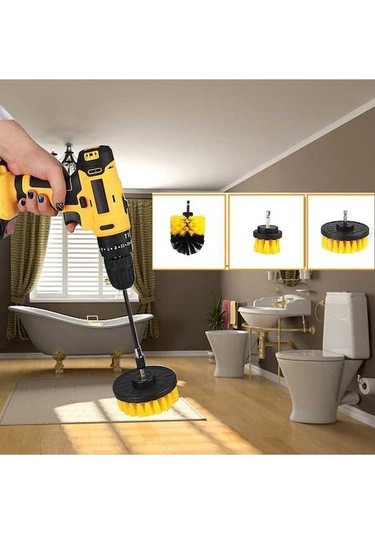 Trendooze Ucuna Temizleme Takılıabilir Matkap Fırçası Elektrikli Jd